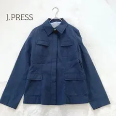 ジェイプレス　L テーラードジャケット　長袖　羽織　無地　綿100% ストライプ