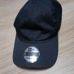 希少！NEW ERA 無地 黒 9TWENTY キャップ
