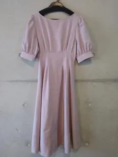 アンドクチュール　ウェストタック膝下ワンピース　サイズ38