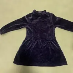 KUMIKYOKU ネイビー 長袖ワンピース 110