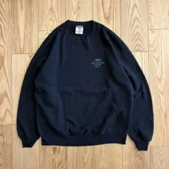 90s JERZEES USA製 黒スウェットバックプリントL ヴィンテージ古着