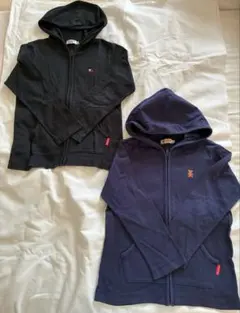 ミキハウス　ダブルビー　パーカー　120 ２枚セット　美品