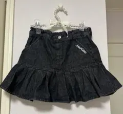 ダークグレー フリルデニムスカート