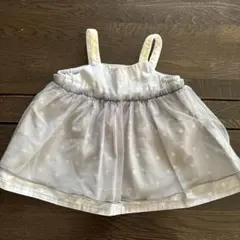 最終値下げ☀︎petit main 星柄タンクトップライトグレー