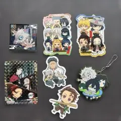 鬼滅の刃 ステッカー・キーホルダー 7点セット