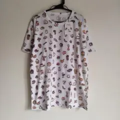 新品タグ付‪☆graniph からすのパンやさん かこさとし 総柄 Tシャツのサムネイル