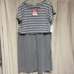 ELFINDOLL 授乳服 ストライプ Lサイズ