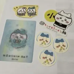 ハチワレ カード&ステッカーセット