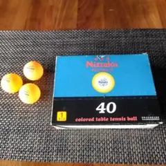 Nittaku 卓球ボール プレミアム 40 オレンジ 1ダース