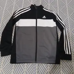 adidas ジャージ 140 黒 グレー