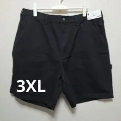 【新品】GU ペインターハーフパンツ 3XL ブラック