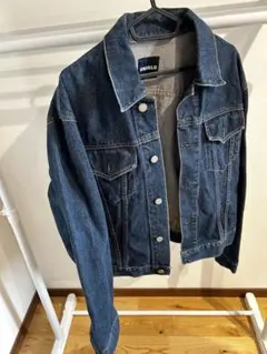 old UNIQLO デニムジャケット Lダークブルー