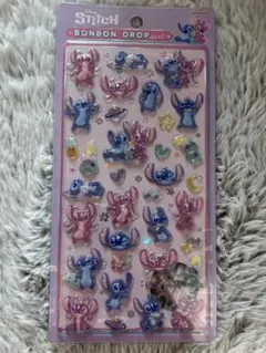ボンボンドロップシール　ディズニー　スティッチ正規品