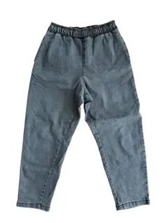 GU シェフパンツ　ブラックデニム　130㎝