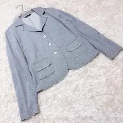 Blanc Vert ブランベール　（42）テーラードジャケット　ラメ入り