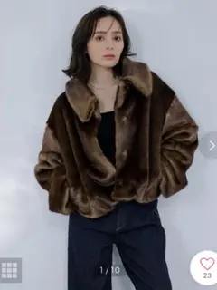 新品未使用】searoomlynn×伊原葵 Eco Furノーカラーコート - メルカリ