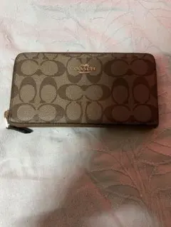 COACH ブラウン モノグラム 長財布
