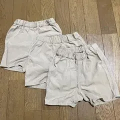 無印　ハーフパンツ サイズ80 3枚セット