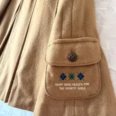 QUEENSCOURT キャメル キュロット S ウール 刺繍 アメカジ Y2Kのサムネイル