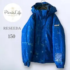 【リセーダ】キッズ150 総柄スノーウェアトップス スキー スノボ ジャケット
