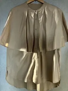 NOMINE ケープスタイル 半袖シャツ Fサイズ