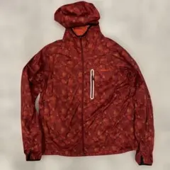 Columbia ナイロンジャケット レッド系 総柄