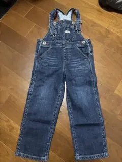 ミキハウス　ダブルB　デニムのオーバーオール　サイズL(90-100cm)