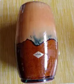 小砂焼　未使用　インテリア　花瓶　陶器製円筒形花瓶　伝統工芸品