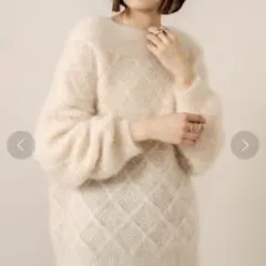 [mline] 新品！WEB限定 シャイニーケーブルボートニット