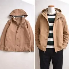 美品 ビューティー&ユース フーディブルゾン S メンズ 春アウター キャメル