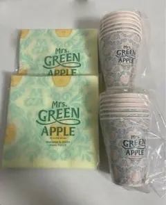 Mrs. GREEN APPLE カトラリーセット カップ ナプキン POPUP