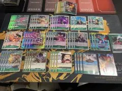 即日発送　ワンピースカード　緑ミホークデッキ + パーツ