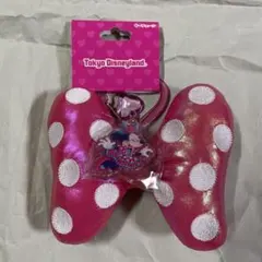 ディズニー　リゾート　ミニー　リボン　キーチェーン