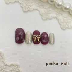 ネイルチップ ❁¨̮ 冬ネイル