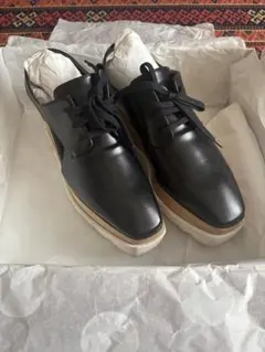 STELLA McCARTNEY ブラック厚底ローファー 9861_mc.jpg