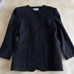 renoma ノーカラージャケット 黒のサムネイル