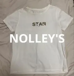NOLLEY'S Tシャツ ホワイト スパンコール文字のサムネイル