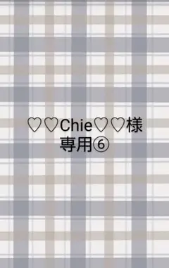 ♡♡Chie♡♡様専用⑥