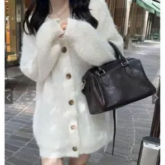 GRL ウール混ニットロングカーディガン[an1284]