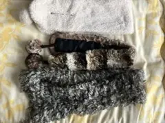 ファー・マフラー　4点セット