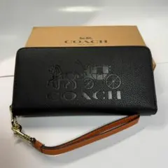 COACH コーチ 長財布 ブラック レザー C3548