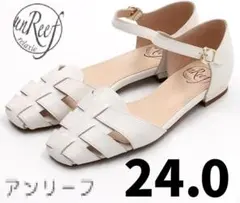 アンリーフ パンプス アンクルストラップセパレートパンプス アイボリーのサムネイル