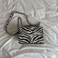 ゼブラ柄ショルダーバッグ