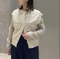 UNITED ARROWS ジャカード 2WAY ニットベスト