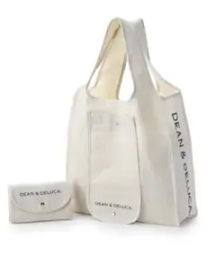 2322.DEAN&DELUCAショッピング綿エコバッグ/ナチュラル