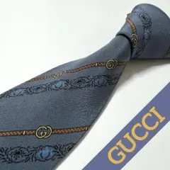 GUCCI/オールドグッチ☆アクセコ☆ホースビット柄☆ネクタイ☆ヴィンテージ
