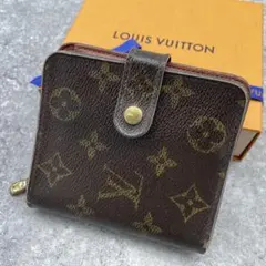LOUIS VUITTON ルイヴィトン　折り財布　モノグラム　レザー　茶