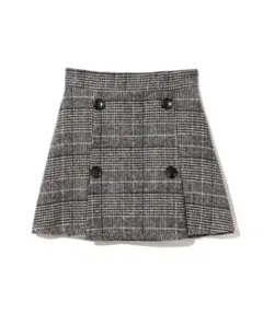 GRLグレイル　グレンチェックダブルボタンスカート