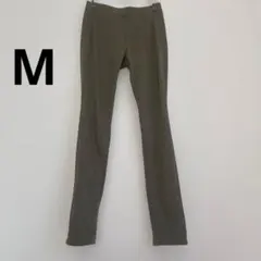 ユニクロ　UNIQLO レギンス　パンツ　ウエストゴム　M カーキ　秋