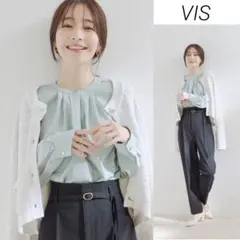 パンダかあさん 様専用 VIS 【洗える・防シワ】フロントタック長袖ブラウス